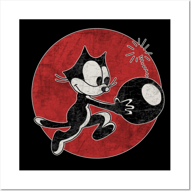 Felix The Cat with Bomb Wall Art by valentinahramov